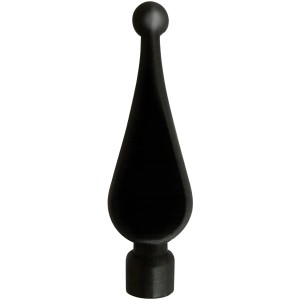 Peacock Dekoknopf 2er-Set für 16 mm Stahlblechstab, Rankhilfe für den Garten.