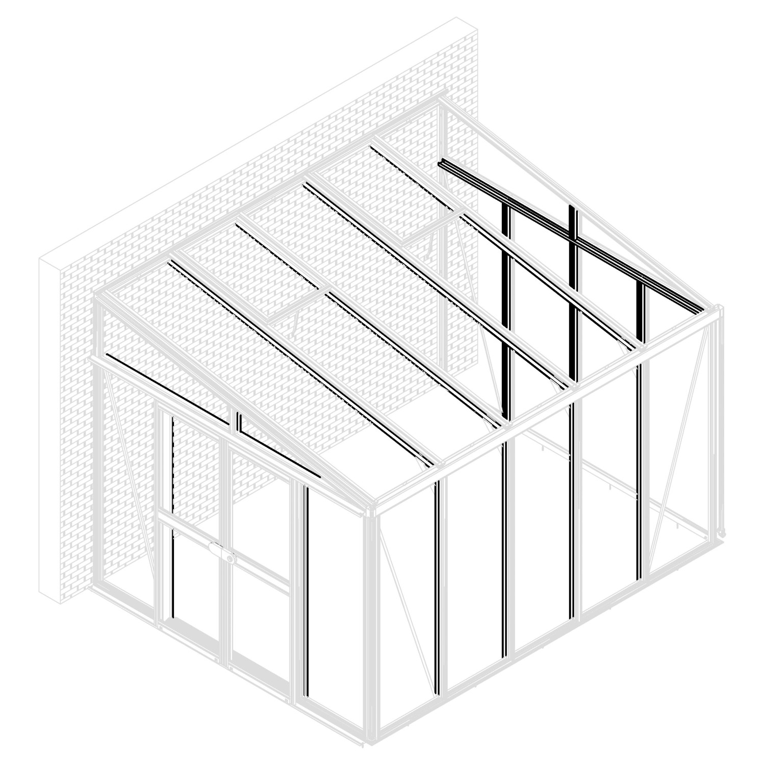 Vitavia Pavillon-Nachrüstsatz Helena 11900 Weiß