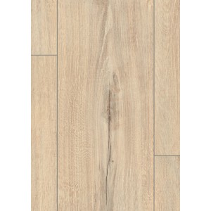 Egger Aqua Laminat EL2416 NatureSense Melba Eiche Beige, wasserabweisender Laminatboden in heller Holzoptik.