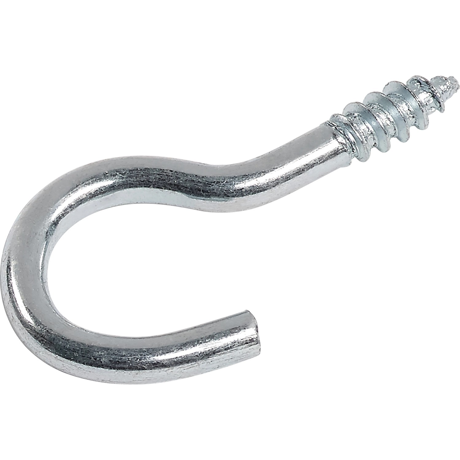 Schraubhaken Gebogen Stahl Verzinkt 40 mm x 2,7 mm 7 Stück