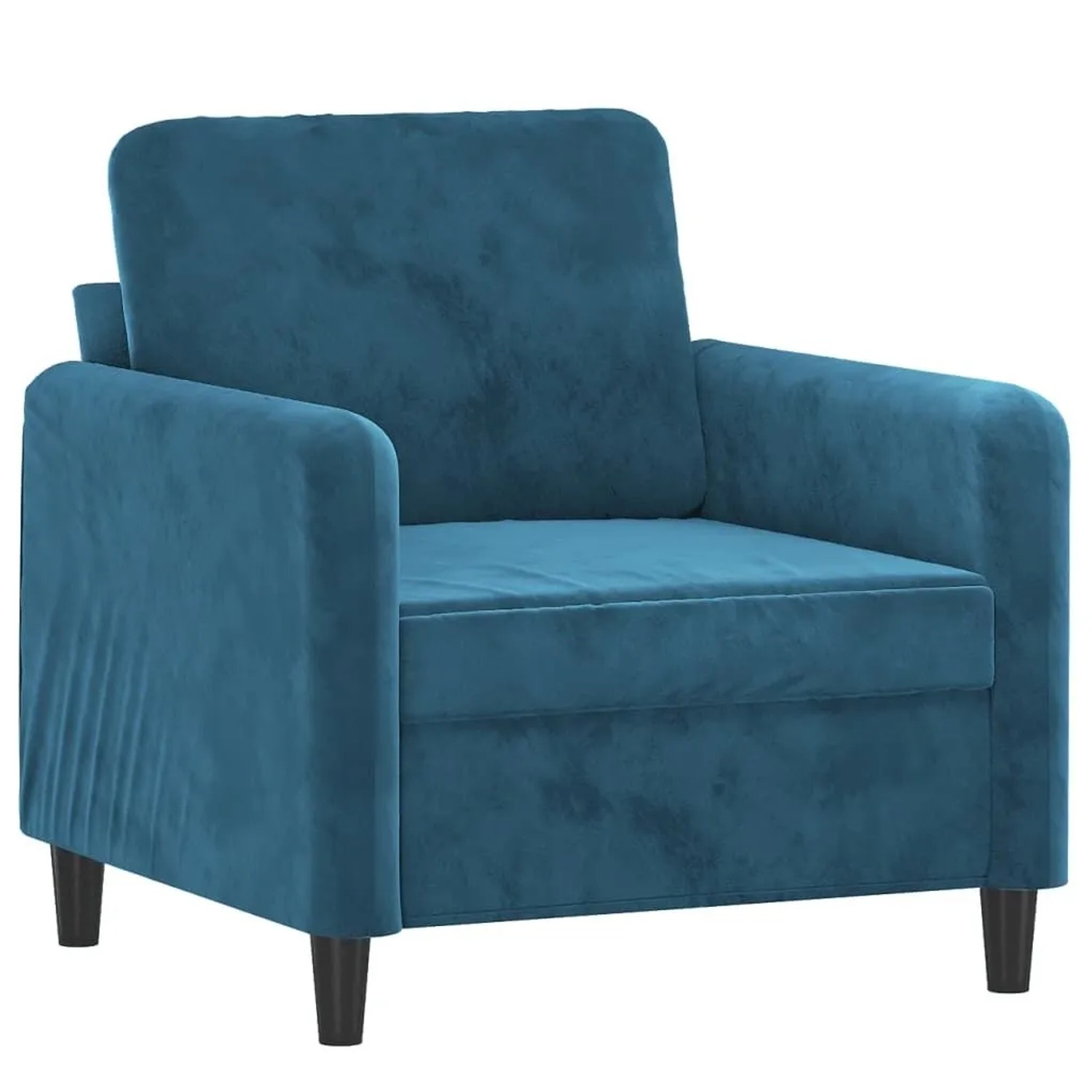vidaXL Sessel Blau 60 cm Samt 359431
