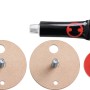 Tesa Power Kit BK43-2: Adapter-Set mit Kleber, zwei Montageadaptern und Inbus für Bad-Accessoires.