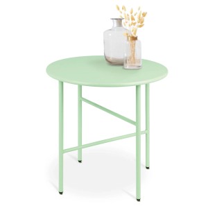 Bomoe Finn Beistelltisch Ø 53x36cm Mint Metall