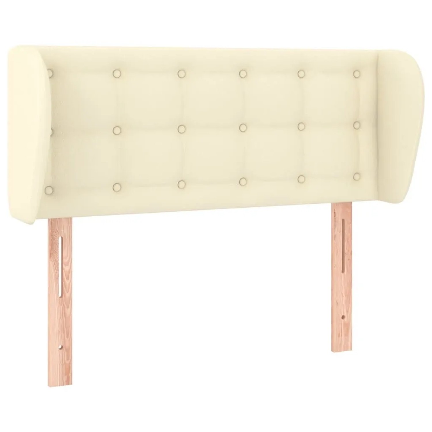 vidaXL Kopfteil mit Ohren Creme 93x23x78/88 cm Kunstleder 3117224