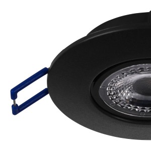 EGLO LED Einbaustrahler ZUJAR, 3er-Set, schwarz, 3000K, Detailansicht.