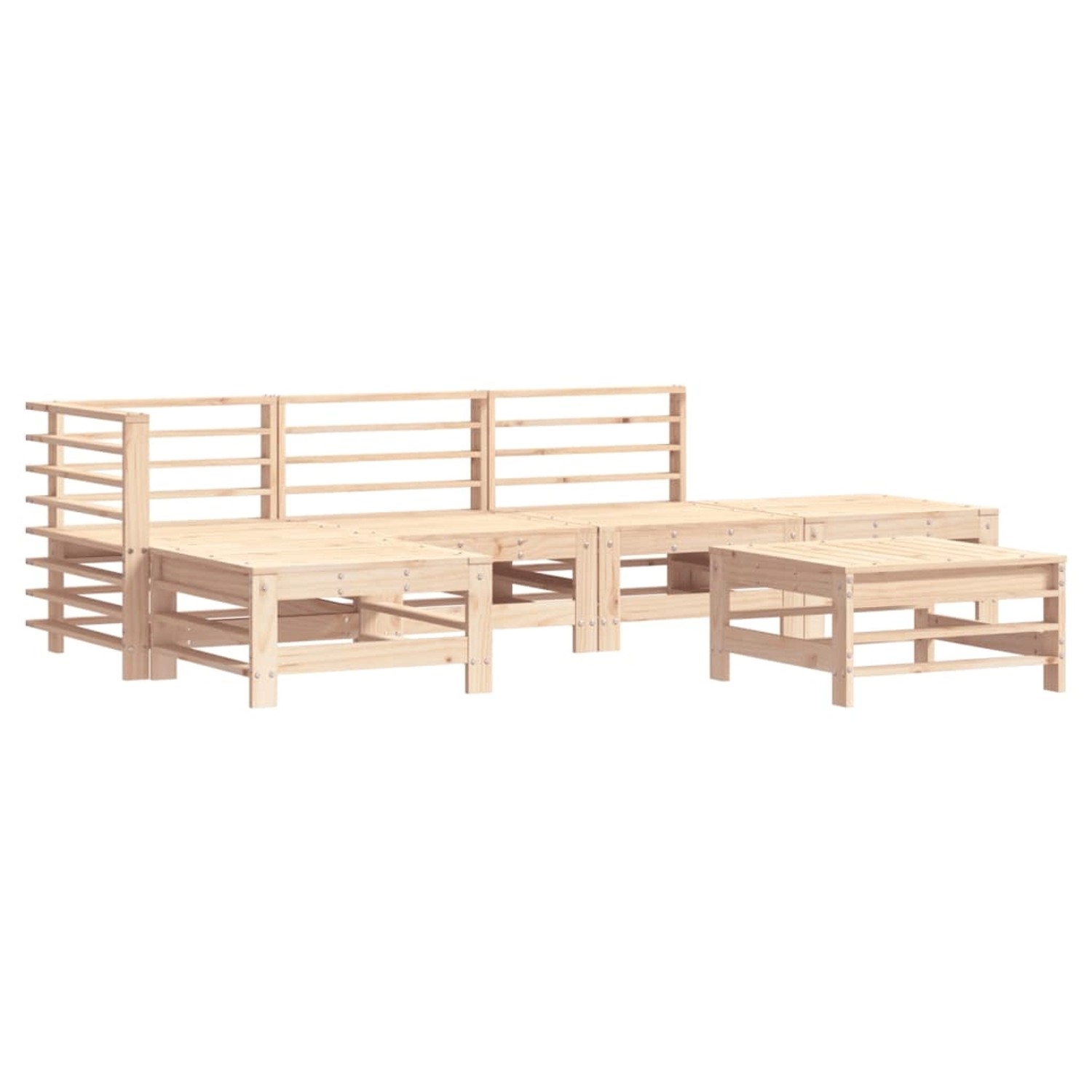 vidaXL 6-Tlg Garten-Lounge-Set Massivholz Kiefer 3186326 günstig online kaufen