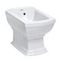 Weißes Kerra Nostalgie Standbidet Kleopatra 12 aus glänzender Sanitärkeramik für das Badezimmer.