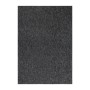 Anthrazitfarbener Kurzflorteppich Nizza mit meliertem Design. Robuster Schlingen-Teppich, 200x290 cm.