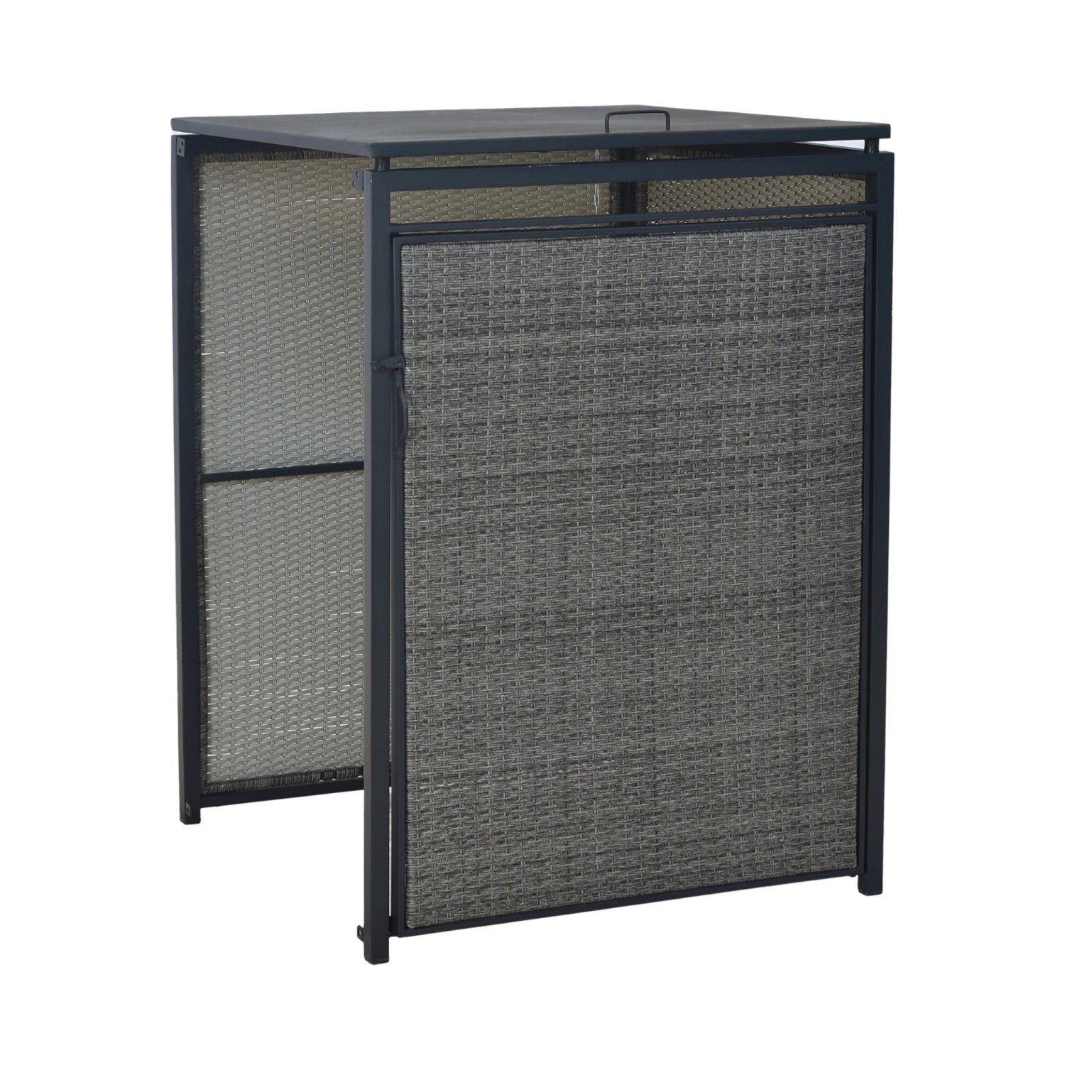 Thumbnail - Merxx Mülltonnenabdeckung Anbau Groß Alu/Kunststoffgeflecht