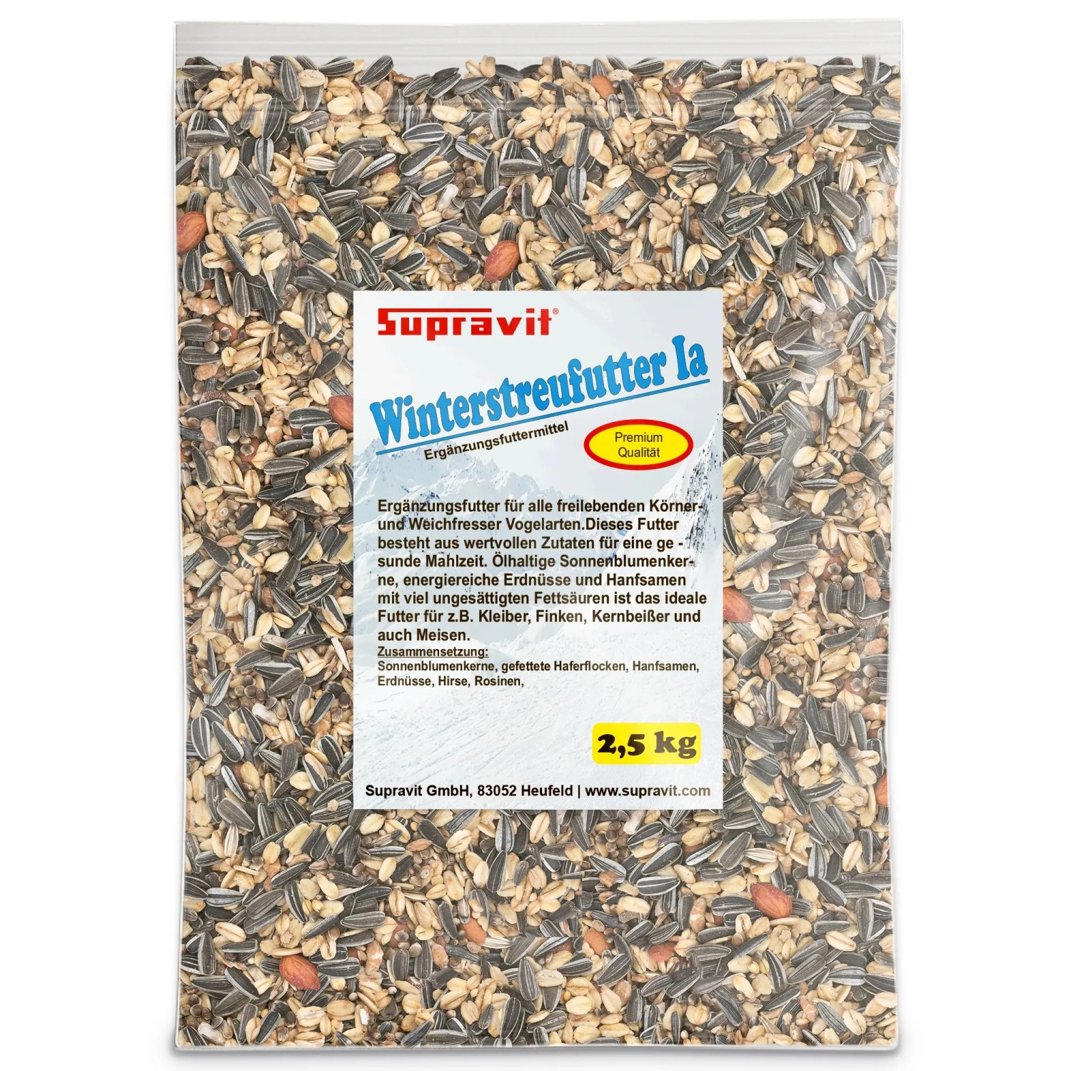 Supravit Winterfutter Streufuttermischung für Wildvögel