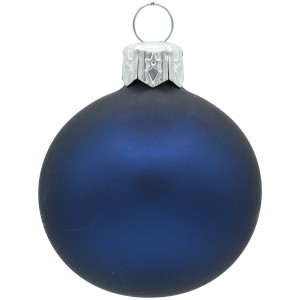 Vitbis Weihnachtskugel, Glas, Ø 3cm, dunkelblau, glänzend. Teil eines 20-teiligen Sets.