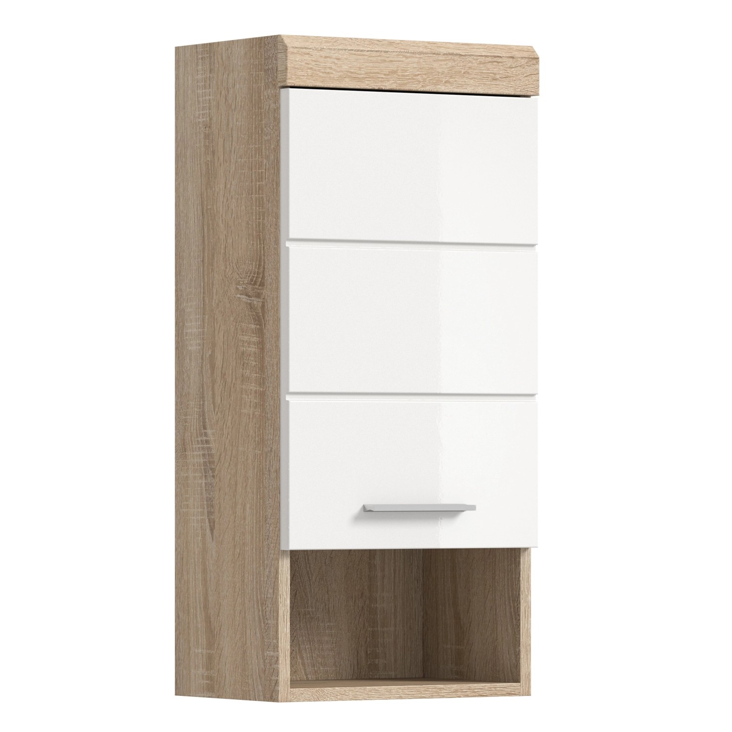 Hängeschrank 37 cm x 79 cm x 24 cm Sonoma-Weiß