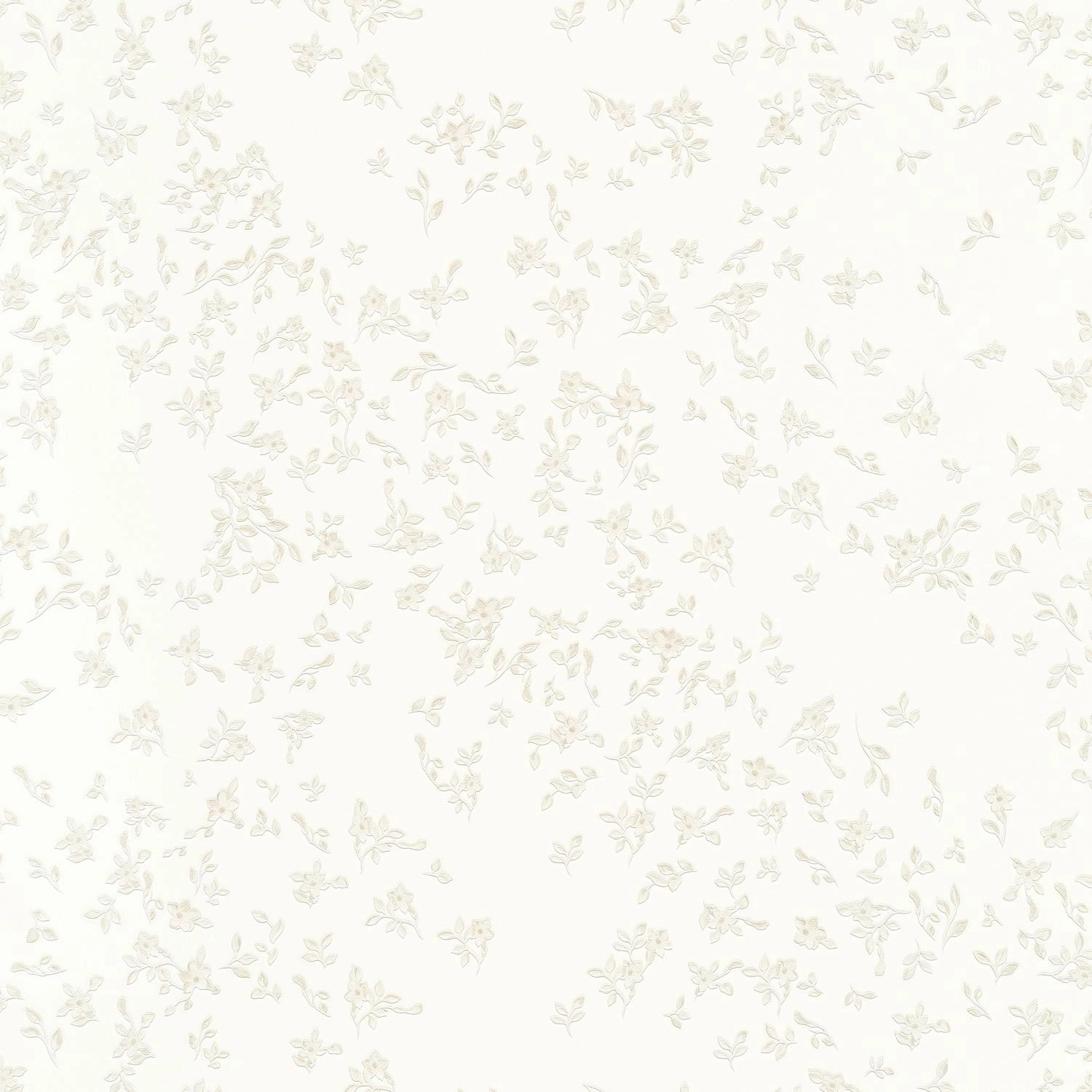 PROFHOME 935852-GU Blumen Tapete Floral glänzend Creme Bronze 7,035 m2 0,70 m x 10,05 m 7,035 m2 Creme