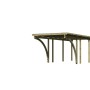 Karibu Einzelcarport Eco aus Holz mit PVC Dachplatten und stabilen Pfosten.