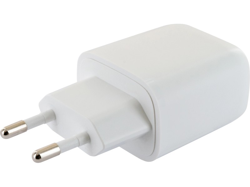 Ladegerät USB 12V Twin weiß/silber-26067