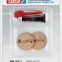Tesa Power Kit BK43-2: Adapter-Set zur Wandmontage ohne Bohren, mit Kleber, Adaptern und Inbus.