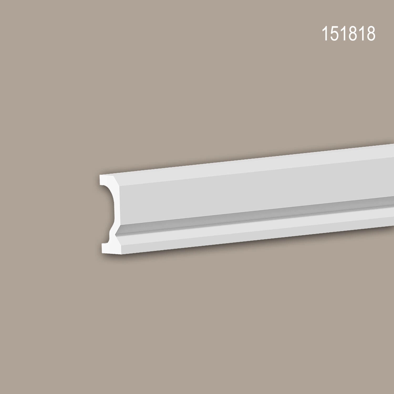 Weiße PROFHOME Friesleiste 151818, 200,7 cm lang, für Wandpaneele und Zierleisten.