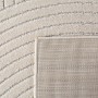 Cremefarbener Ayyildiz Kurzflorteppich Nova mit 3D-Relief, 140x200 cm.