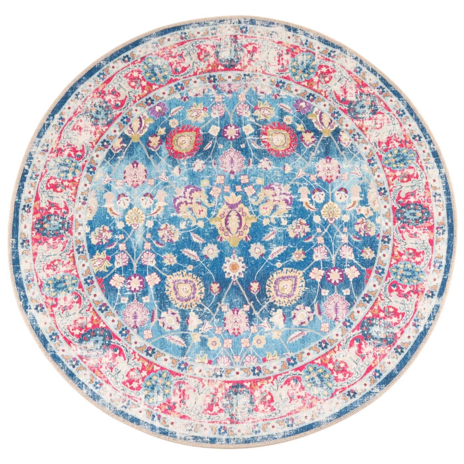 vidaXL Teppich Waschbar Mehrfarbig  120 Cm Rutschfest 1928468 günstig online kaufen