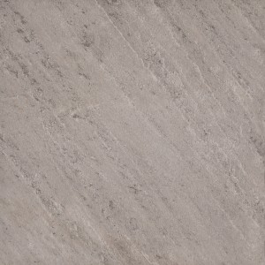 Terrassenplatte Feinsteinzeug Quarzit Grau, 60x60 cm. Natursteinoptik für Terrasse und Garten.