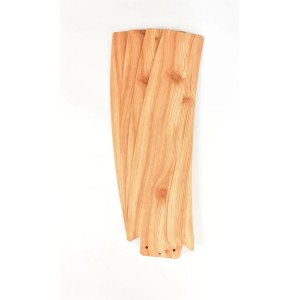 Deckenventilator Borealis Pinie Flügel, helles Holz mit Maserung.