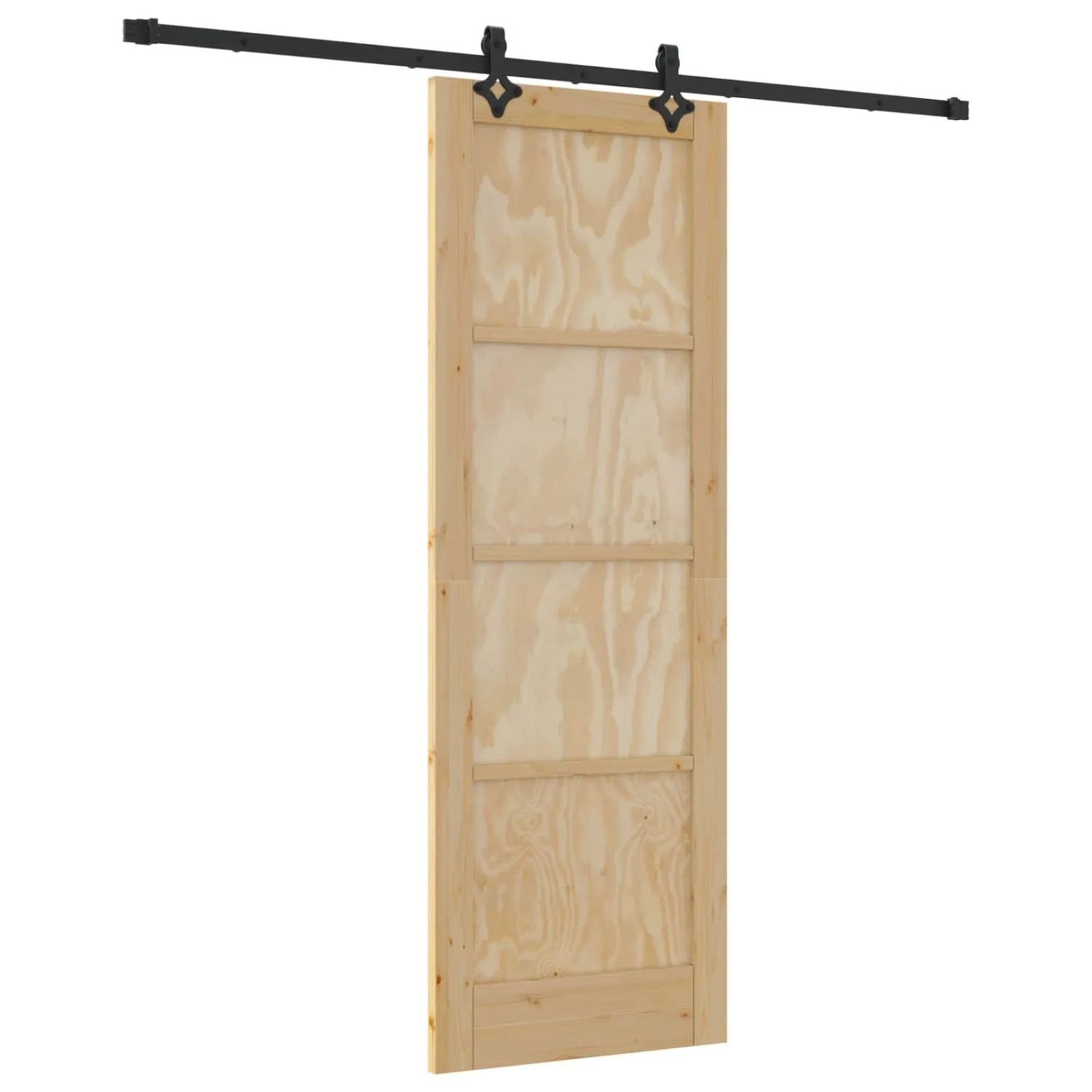vidaXL Schiebetür ORKDAL Natur 73,5 x 211 cm Massives Kiefernholz 3445549