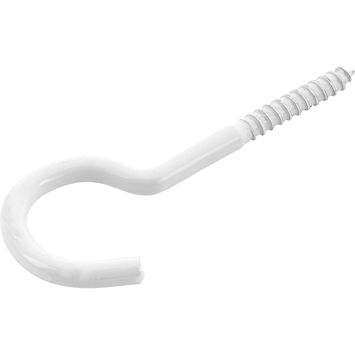 Wäscheleinenhaken Verzinkt Kunststoff Weiß Ø 4,8 x 65 mm 5 Stück