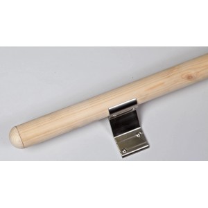 Endkappe aus Fichte (40 mm) für Holzhandlauf, Detailaufnahme.