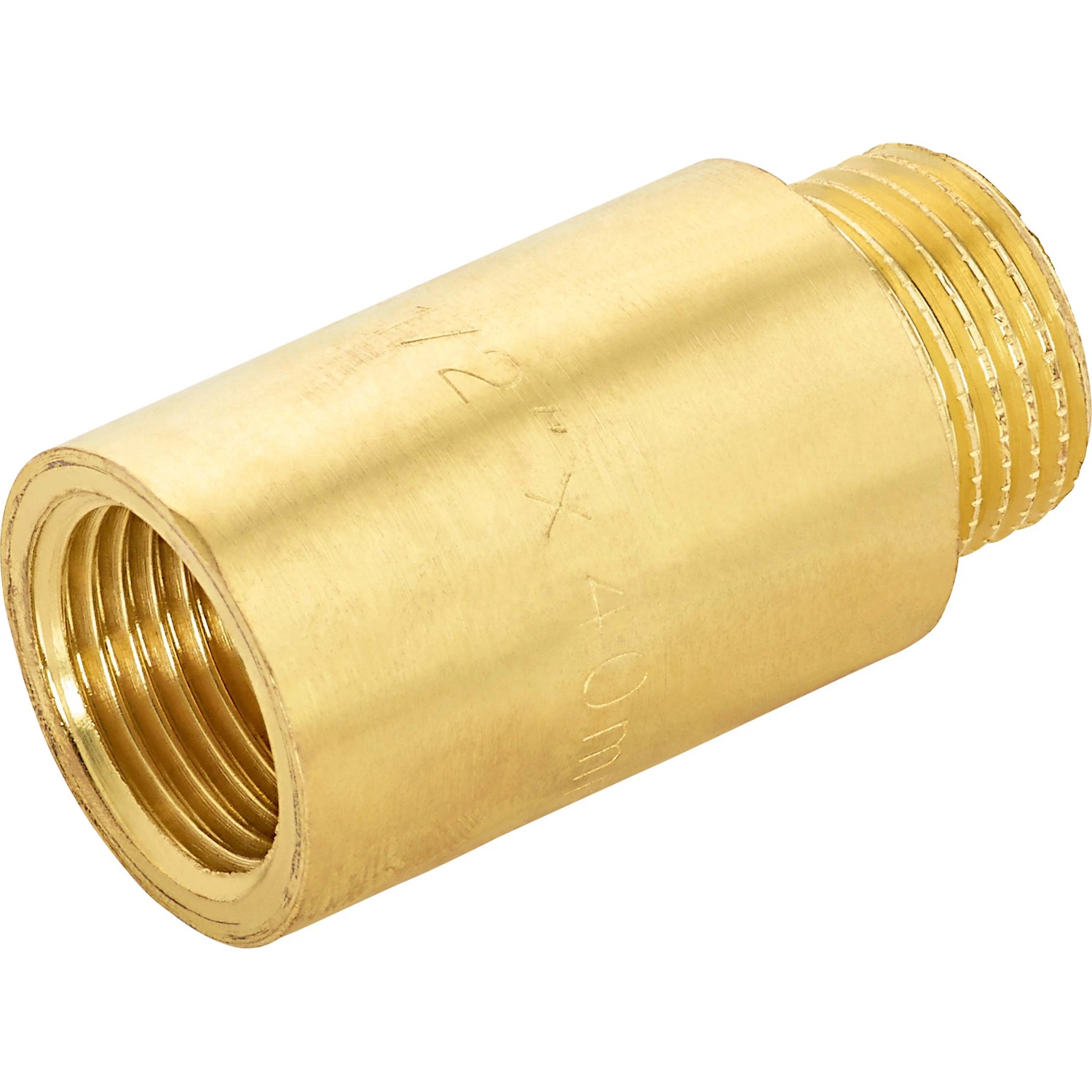 Hahnverlängerung aus Messing, 18,6 mm x 21 mm, 40 mm für Gewindefittings.