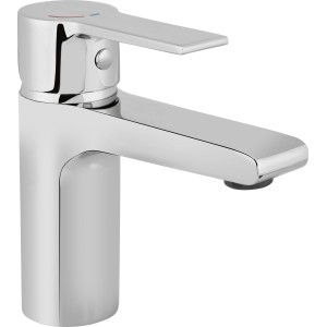 Waschtischarmatur Bisenzio in Chrom-Optik, Einhebelmischer für Waschbecken im Bad.