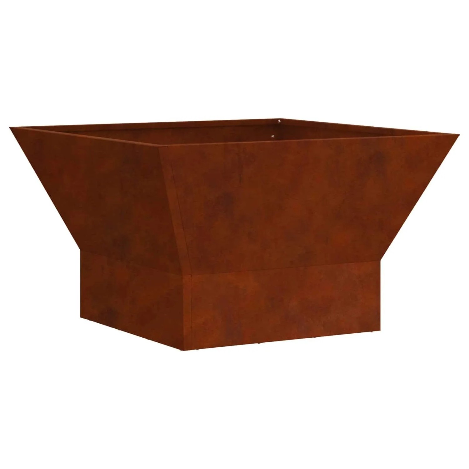 vidaXL Feuerstelle Braun 60 x 60 x 35 cm Wetterfeststahl 858911