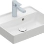 Villeroy & Boch Collaro Handwaschbecken, 45 cm, weiß mit Armatur. Ideal für Gäste-WC.