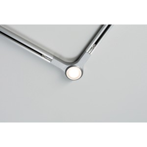 Paulmann URail LED-L-Verbinder in Chrom matt für Schienensysteme.