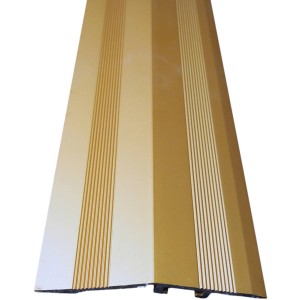 Messingfarbenes Ausgleichsprofil 900 mm für Laminat & Parkett, mit Einschlagdübel.