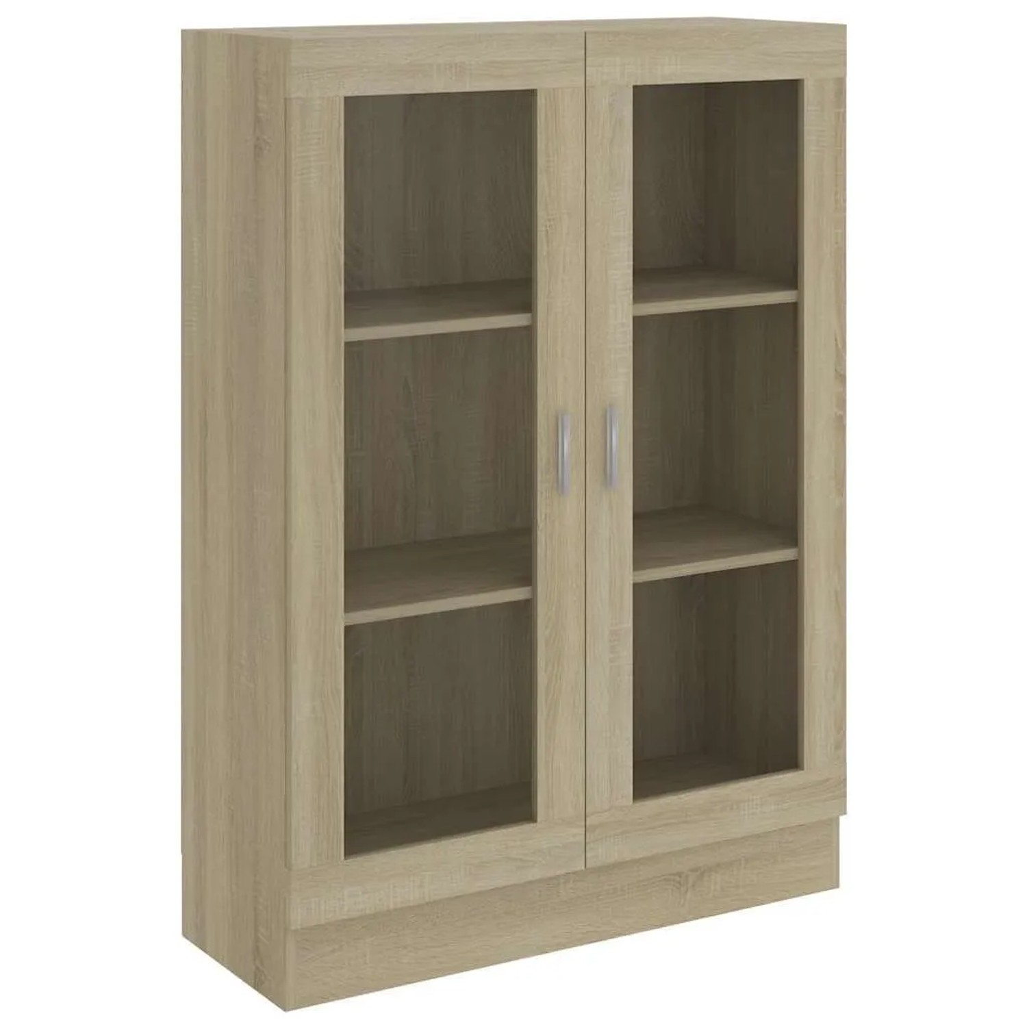vidaXL Vitrinenschrank Sonoma-Eiche 82,5x30,5x115 cm Holzwerkstoff 802753