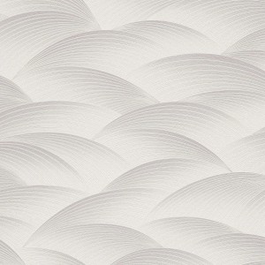 Cremefarbene Bricoflor Kretschmer Vliestapete mit Wellenmuster für dekorative Wandgestaltung.