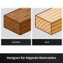 Einhell Holzspiralbohrer-Set: Eignung für Hartholz und Holz. Zwei Holzblöcke mit Maserung.