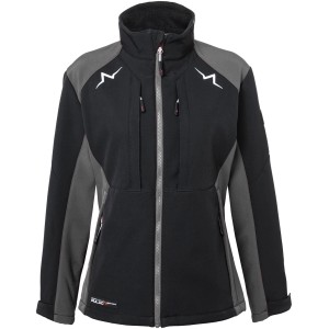 Kübler Pulse Softshelljacke für Damen in Schwarz/Anthrazit, Arbeitskleidung.