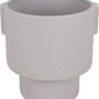 Dunkelgrauer Keramik-Pflanztopf, 18,2 cm Durchmesser, für Innenräume.