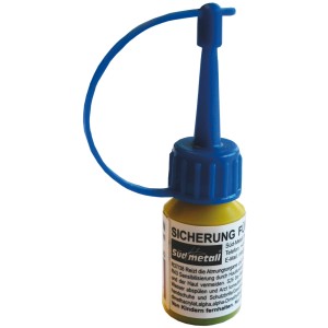 Alpertec Schraubensicherungskleber, 3 ml, klar, für Türbeschläge.