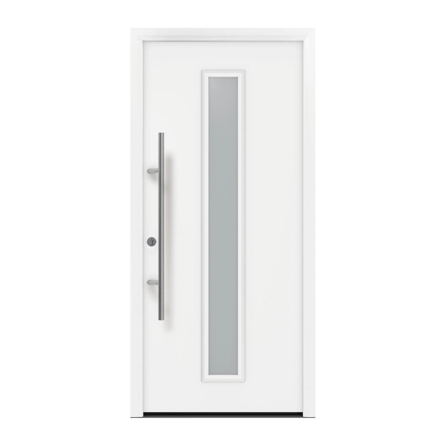 EcoStar Haustür Isopro Secur IPS 020S Verkehrsweiß 110 cm x 210 cm DIN L günstig online kaufen