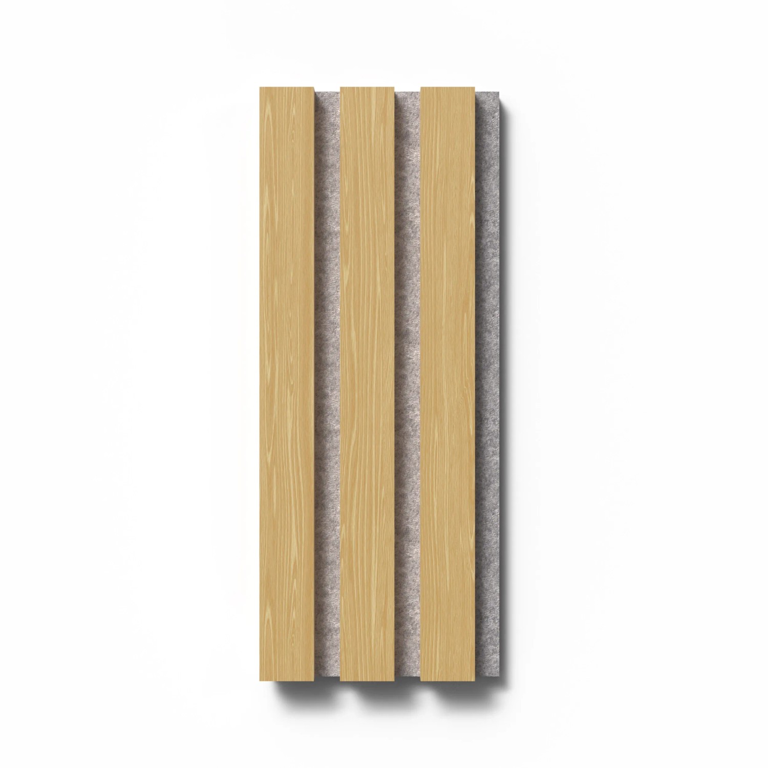 Akustikpaneel-Muster Eiche Geölt Weiß MDF Braun Filz Grau 29,5 cm x 15 cm