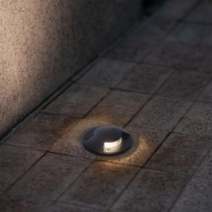 QAZQA Moderner Bodeneinbaustrahler Schwarz GU10 50mm 2-Licht-Effekt IP65 Cellar