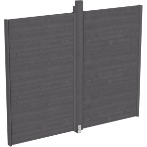 Skan Holz Wandelement für Pavillon Toulouse, 270x209 cm, schiefergrau.