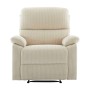 Elektrischer Relaxsessel Lunano, beige, aus Ripsstoff. Bequemer Sessel für Ihr Zuhause.