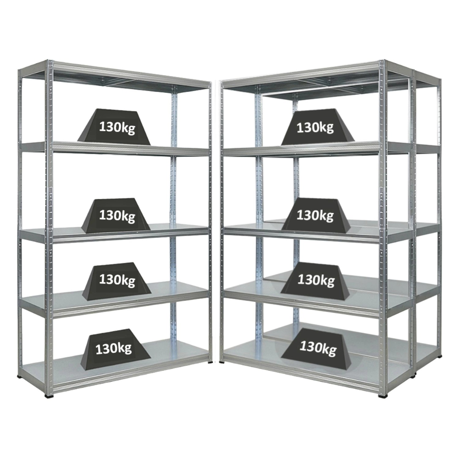 PROREGAL Mega Deal 3x Schwerlastregal Steel Eagle HxBxT 180x120x40 cm Fachl günstig online kaufen