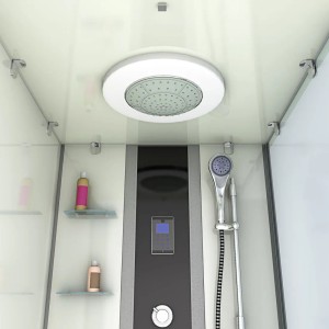 AcquaVapore Dusch-Wanne-Kombination K05-L01 180x90 mit Regendusche und Handbrause.