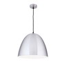 Hängeleuchte Loft, 40 cm, silber matt, E27 Fassung. Moderne Lampe für Wohnraum & Esszimmer.