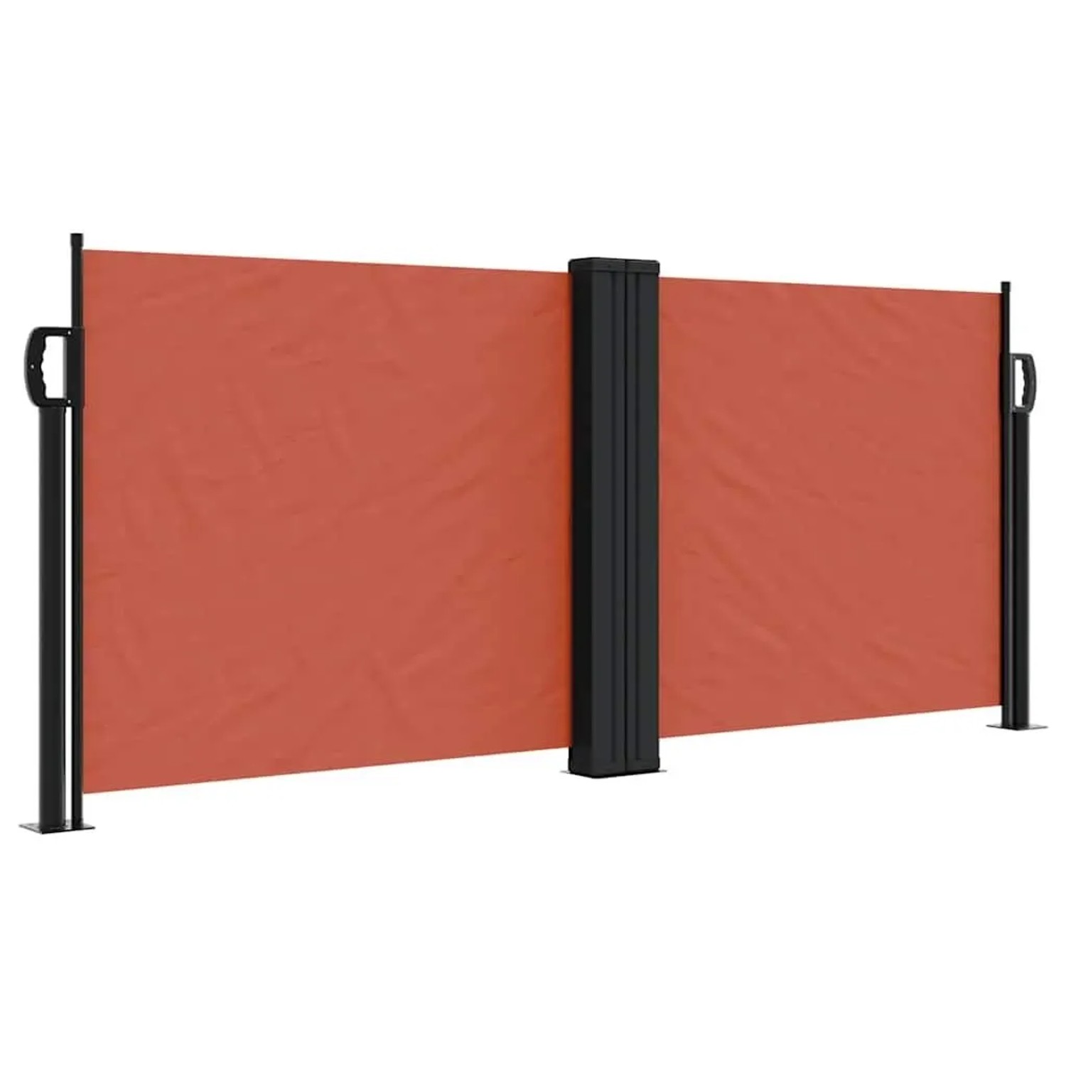 vidaXL Seitenmarkise Ausziehbar Terrakottarot 100x600 cm 4004588