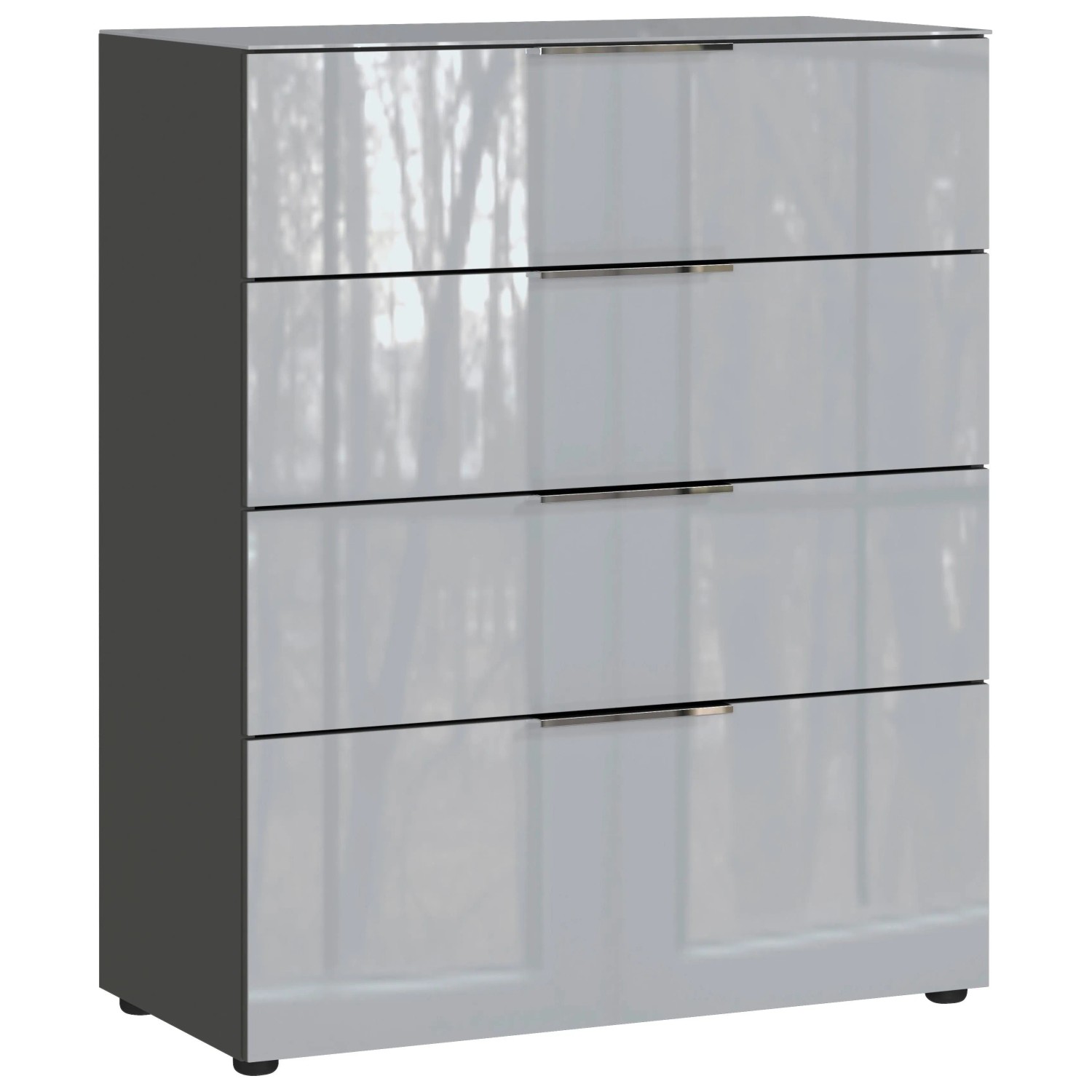 Premium Living Kommode Oakland in Grau/Graphitfarben